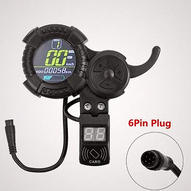 6 Pin LCD Meter Display Throttle w/ NFC for VSETT ZERO 10 8X 10X Z8PRO E-Scooter