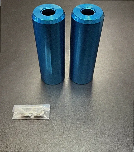 Blue Alloy Threadless Bicycle/BMX Pegs
