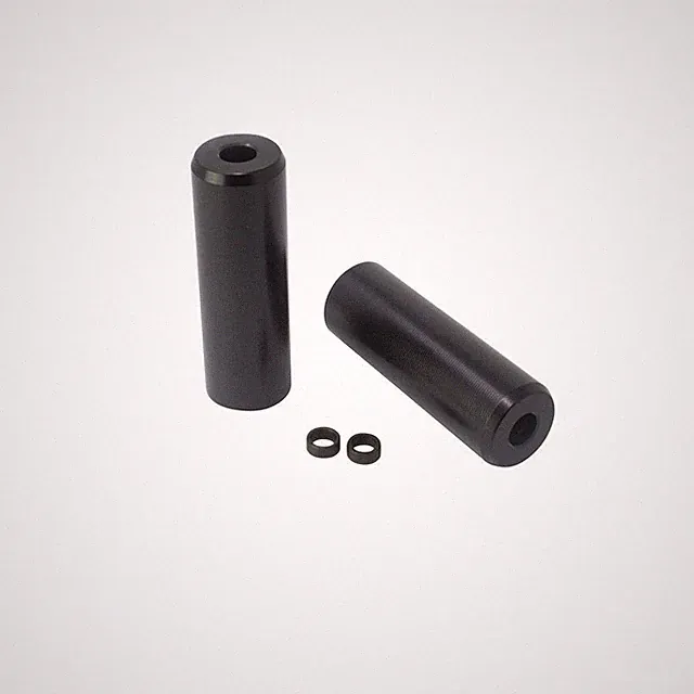 BMX Bike BIcycle Lite Alloy Threadless Pegs Fits 3/8" or 14mm Black