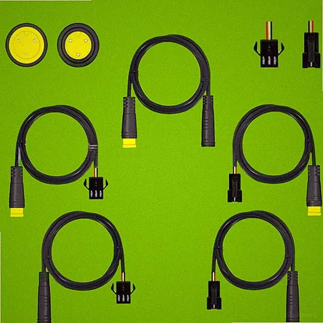 Ebike Cable Waterproof 3 Pin Extension Line Male to Female 830mm Length