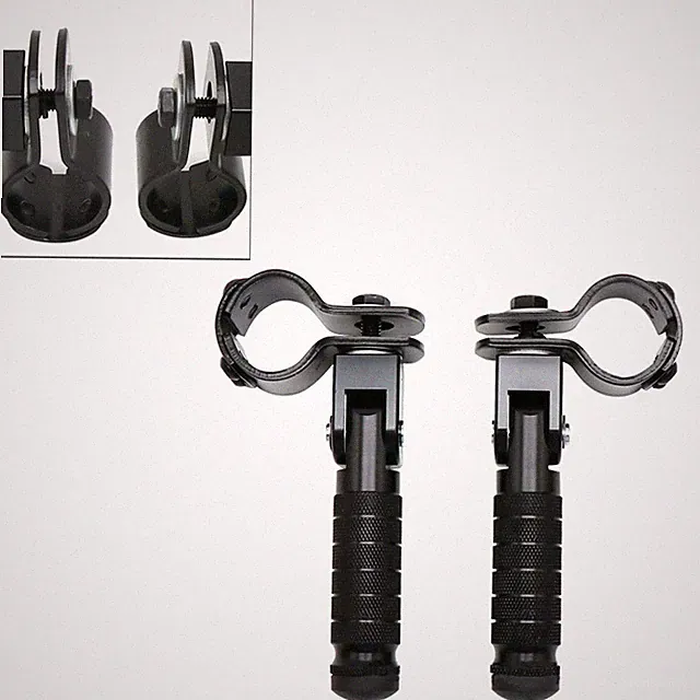 Universal Motorcycle Rearsets Folded Motor Footrest Bicycle Foot Pegs Pedal