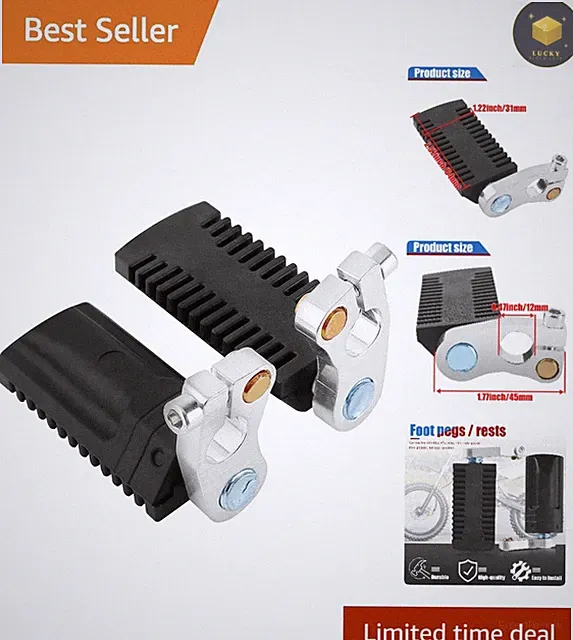 Versatile Foot Pegs for Kids' ATV, Mini Dirt Bike - Lightweight & Strong Design