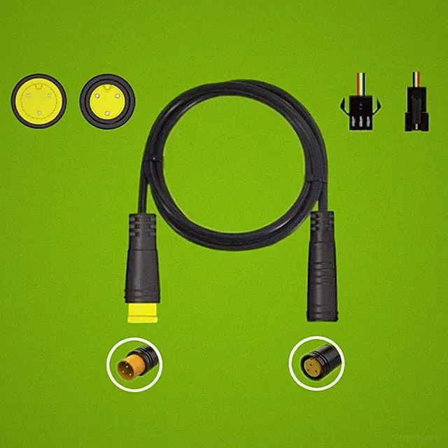 Waterproof Extension Cable 3 Pin for Electric Bike Throttle and Speed Sensor