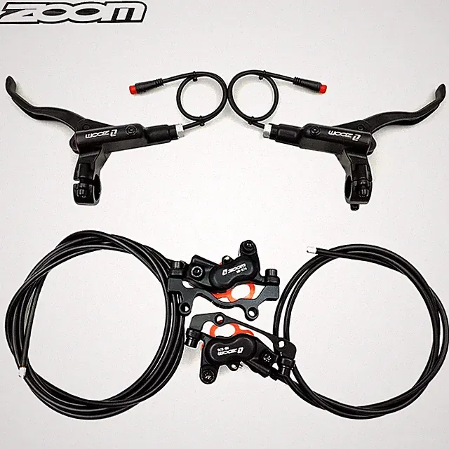 ZOOM E-Bike 4-Piston Hydraulic Disc Brakes Front & Rear Power-Off